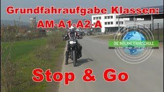 Grundfahraufgabe Zweiradausbildung - Stop & Go - Motorradführerschein Klasse A