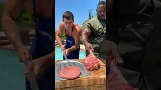 Guys like us need Protein! #cooking #steakcooking #viral #food #steakgrill #recipe #grillingrecipes