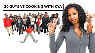 20 GUYS VS 1 COOK: COOKING WITH KYA