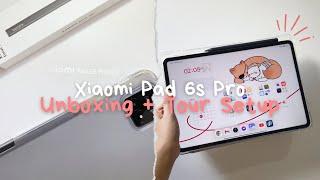 Xiaomi Pad 6s Pro 12.4" & Focus Pen ️ // Unboxing + Tablet Setup Tour 