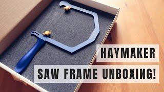 UNBOXING Haymaker Saw Frame by Lion Punch Forge and Pepetools. Jeweler's saw frame.