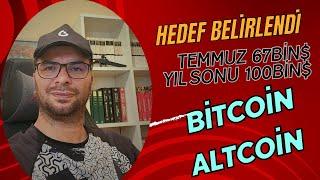 Hedef Belirlendi Temmuz 67000 Yıl Sonu 100,000! Bitcoin Ve Altcoin Son Durum Kriptopara Analiz Yorum