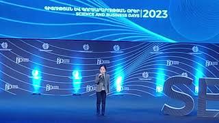 Միքայել Հակոբյանի ելույթը, Mikayel Hakobyan, Science and business days 2023, Yerevan, Armenia