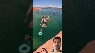 Flying jump water #bikini #travel #petsandanimals #youtubeshorts #amazingshorts #ytshorts #trending