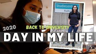 DAY IN MY LIFE - back to university after lockdown | Indian Studying Abroad