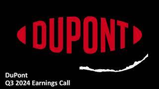DuPont (NYSE: DD) - Q3 2024 Earnings Call