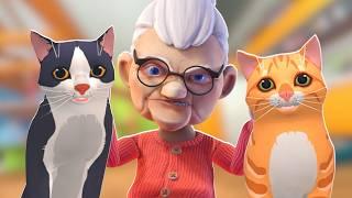 Granny Rescues CUTE STRAY Cats! - Cat Cafe VR