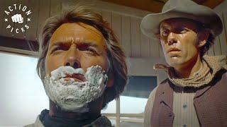 Clint Eastwood Barber Shop Shootout | High Plains Drifter