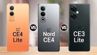 OnePlus Nord CE4 Lite vs OnePlus Nord CE4 vs OnePlus Nord CE3 Lite