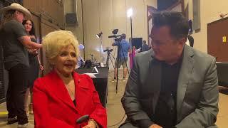 Brenda Lee backstage at the Opry with TJ Cates