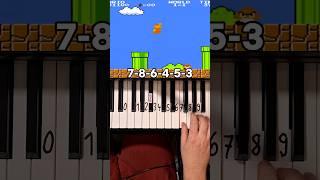 Super Mario Theme Piano Tutorial #shorts