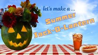 Summer Jack O Lantern - Spooky Summer Craft! Fun, Easy Summer DIY!