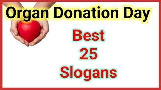 World Organ Donation Day Slogans in English // Organ Donation Slogans // Chaandu's World