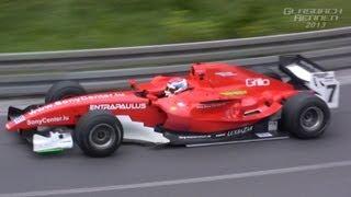 David HAUSER Dallara GP2 insane Sound Glasbachrennen 2013 Hillclimb [HD]