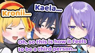 Moona Finally Knows How it Feels to be a Third Wheel Between Kronii  and Kaela