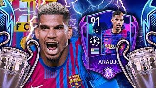 IS HE A GOOD CB??? 91 ARAUJO REVIEW: UEFA CHAMPIONS LEAGUE | FIFA MOBILE 22 UCL