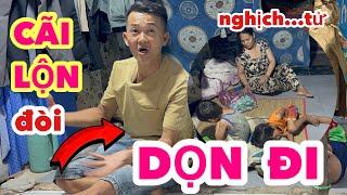 Trọng Sún dở chứng đòi kéo vợ con đi ngủ gầm cầu vì MTQ cắt viện trợ