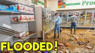 The supermarket was flooding, so they called me.