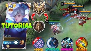 GLOBAL MIYA BEST HIGH DAMAGE BUILD & GUIDE TO RANK UP FASTER!!( 100% BROKEEEEEN) - Mobile Legends