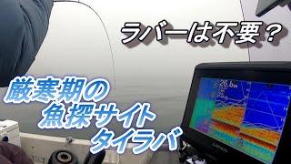 ラバーなしで挑む厳寒期の魚探サイトタイラバ