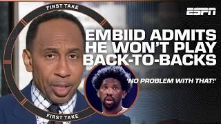 Stephen A. CAN'T KNOCK Joel Embiid for prioritizing health over everything | First Take YT Exclusive