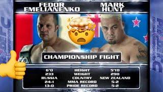  Федор Емельяненко vs Марк Хант / Полный Бой