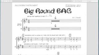 Recorder: (BAG) Big round bag