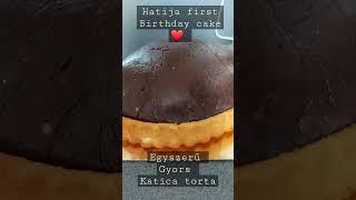 #cake #kuchen #homemade Hatija first happy birthday cake #easycake  #geburtstag #birthday #speed