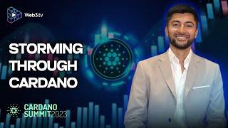 Sheraz Ahmed, Managing Partner of Storm at Cardano Summit 2023