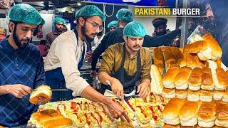 PAKISTAN'S BEST BURGER RECIPE & COMPLETE MAKING | HOW WE MADE EGG SHAMI BURGER IN KARACHI STREET