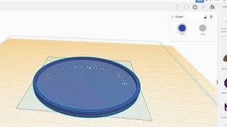 Design your own coaster using Tinkercad