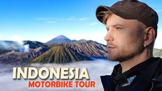 On Top of Volcano in INDONESIA!! / Epic Motorbike Tour in East Java / Mount Bromo 2023