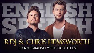 ENGLISH SPEECH | RDJ & HEMSWORTH: Walk of Fame  (English Subtitles)