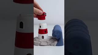 Stunning 3D Printed Lighthouse Bookend | Quick & Easy DIY Project! #shorts #ytshort #layerlab