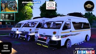 Toyota Hiace [ 3 Man Online Convoy ] long journey - [ETS 1.53]-[ g29 steering wheel Gameplay ]