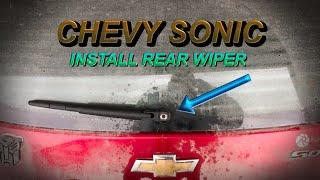 2012 Chevy Sonic - How To Install Rear Wiper Blade On Hatchback