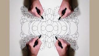Trick Art Drawing, Symmetrical Dance, B1