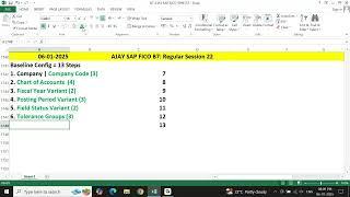 BATCH 07: SAP S/4 HANA FICO: Regular Session 22 - Accounting for SAP FICO Consultants