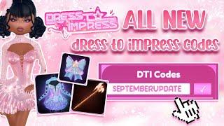 ALL NEW DRESS TO IMPRESS CODES IN THE NEW UPDATE  *WORKING* | roblox 