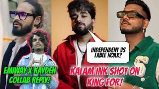 Kayden Sharma x Emiway Collab! Kayden Live Reply! Kalam Ink Shot On King! Dhruv On Yo Yo & Badahah!