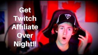 How To Reach Twitch Affiliate In One Day - Easiest Way Possible!