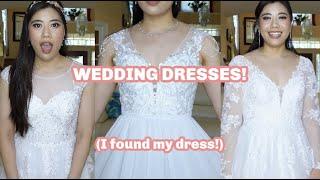 MY LAST WEDDING DRESS TRY ON | Affordable JJsHouse Dresses