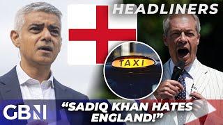 Nigel Farage HITS BACK at Sadiq Khan over banning of St George’s flags - “He hates England!”