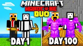 We Survived 100 Days In Hardcore Minecraft - Duo Minecraft Hardcore 100 Days