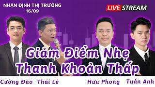 Phân tích thị trường chứng khoán 16/9 | Cổ phiếu tiềm năng: VNIndex giảm điểm với thanh khoản thấp