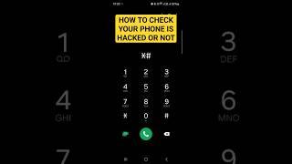 How to check your phone is HACKED OR NOT #phone #shorts #trending #shortsfeed #smartphone