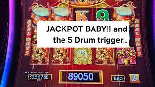 Massive win, Jackpot with the Drum Trigger on Dancing Drums  Big wins!! Sorry for the wrong math.