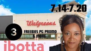 WALGREENS COUPONING 7/14-7/20: THREE FREEBIES  PG PROMO & MORE 