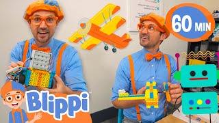 Blippi Builds a Robot at Mighty Coders | Educational Videos for Kids
