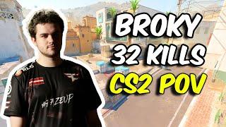 broky 32 Kills w/ frozen & rain (Dust2) @ FACEIT Europe Nov 28, 2024 | CS2 POV